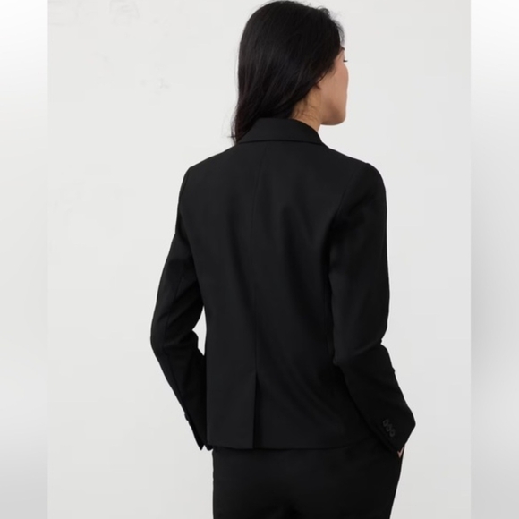 Banana Republic Black Classic Cotton Blazer - Picture 3 of 11